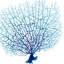 Blue Seafan Coral IV Print by Sofia Fox-26931100-26931102