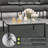 Layinsun Modern Square Glass Coffee Table