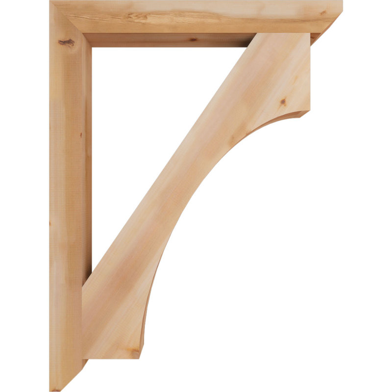 Support en bois Westlake, Cèdre rouge, H 48 po x l 3,5 po x P 36 po