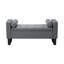 Linen Upholstered Storage Bench