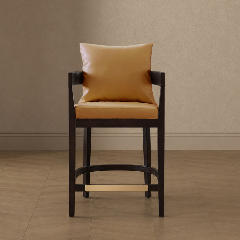 Tabouret de comptoir Ritz Mid-Century, Tabouret de comptoir (siège d'une hauteur de 26,5, Chameau