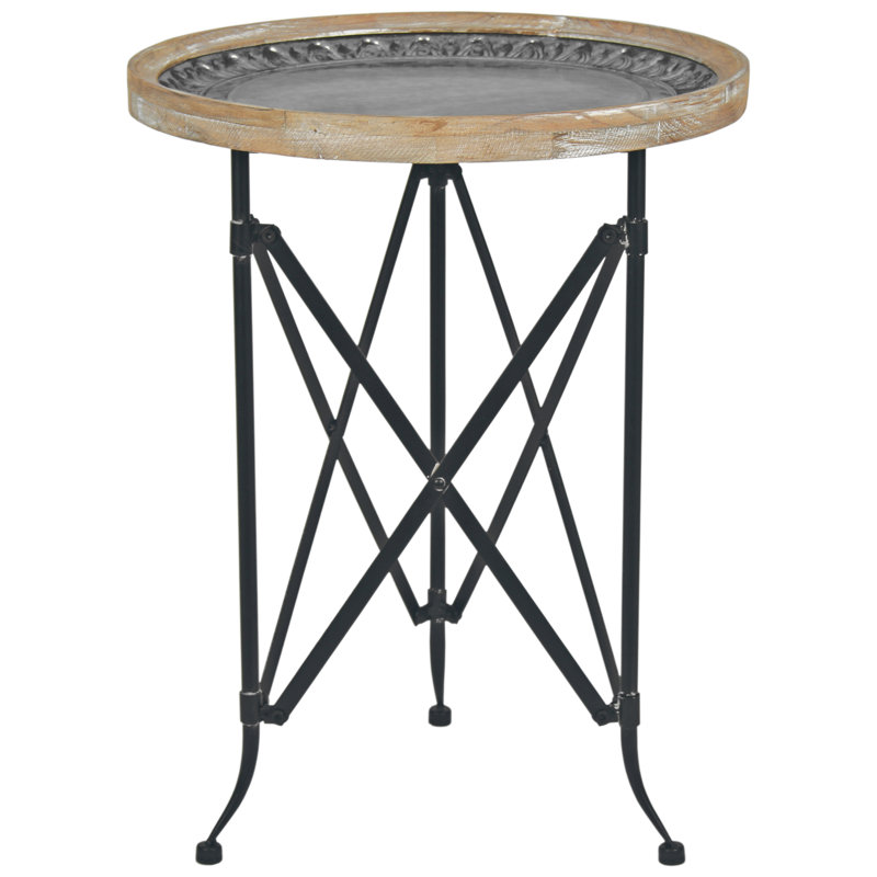 Westley Tray Top Cross Legs End Table
