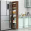 Étagère ouverte 7 côtés multi-fonctions avec rangement à un seul niveau pour la cuisine, le salon et les espaces étroits-128509028