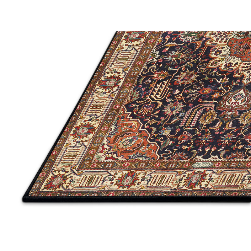 Tapis brun à motif oriental, Rectangle 2 pi x 3 pi