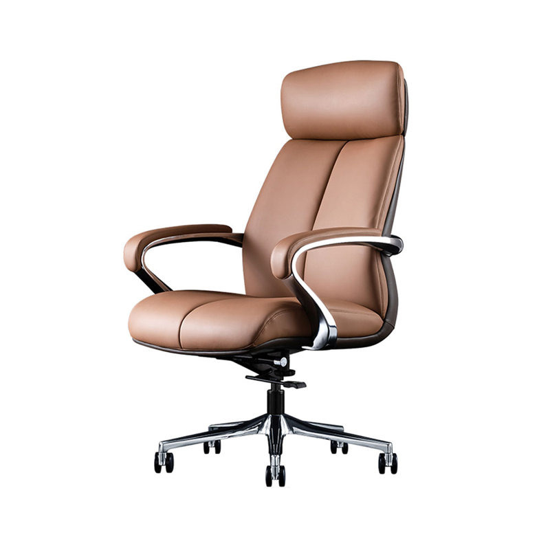 Chaise de bureau rotative en aluminium