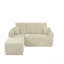 Canapé modulaire Cloud avec méridienne en forme de L, canapé modulaire moderne avec siège profond, fauteuils rembourrés pour la chambre à coucher du salon, aucun assemblage requis-350195801