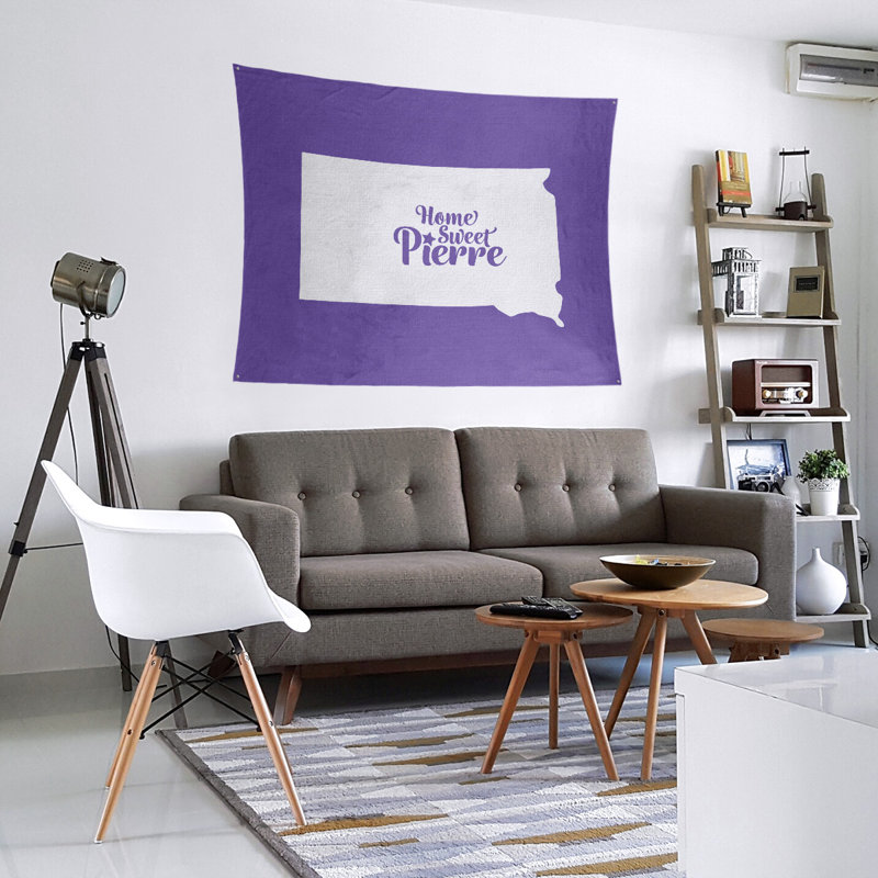 Tapisserie Pierre South Dakota, H 68 po x l 80 po, Mauve