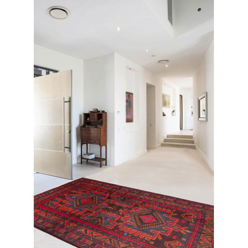 Tapis bleu foncé Teimani 3 pi 10 po x 6 pi 3 po