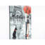 Peintures murales murales 47 po x 19 po - Délice d'automne gris peint à la main pour la satisfaction