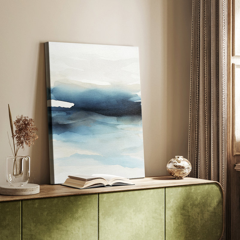 Vagues II - Cavas enveloppés de galerie, H 18 po x l 12 po