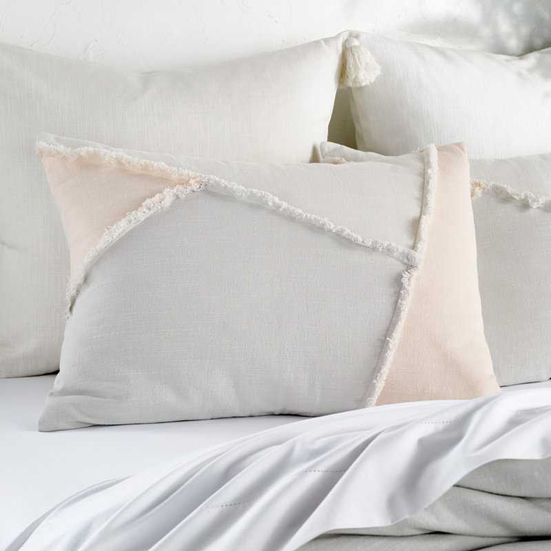 Blush and White Cotton King Comforter Set