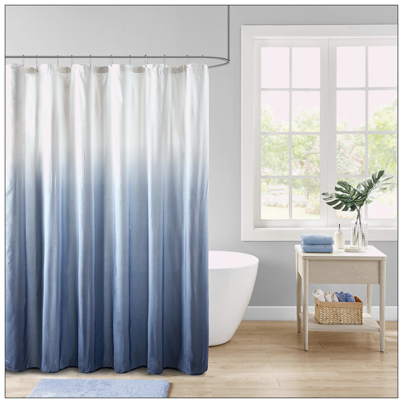 Rideau de douche Simonton, Bleu / blanc