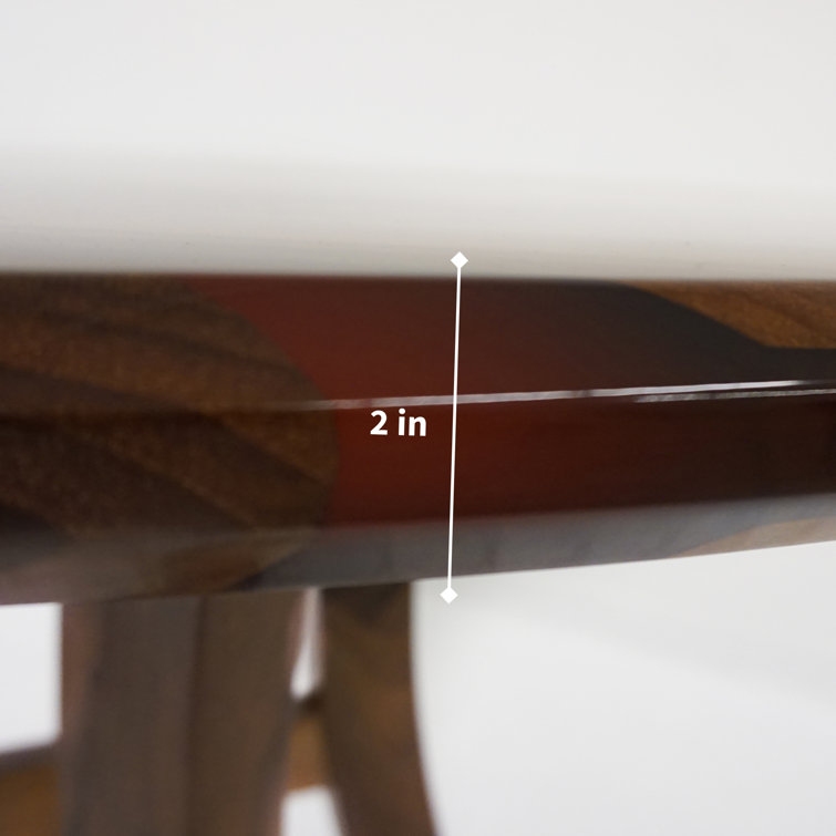 Solid Wood Crystal Clear Table Top Epoxy Resin Dining Table – Resin Table  Tops