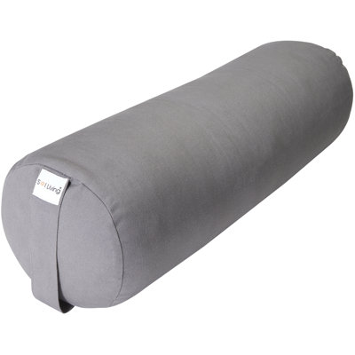 Cylindrical Mini Yoga Bolster Meditation Pillow - Brown