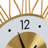 19.68" Modern Gold Silent Wall Clock