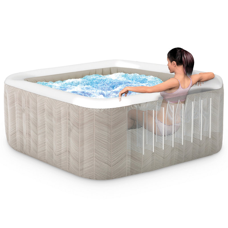 PureSpa: Chevron Deluxe Hot Tub - 4 Person