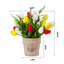 Arrangement floral de tulipes en pot