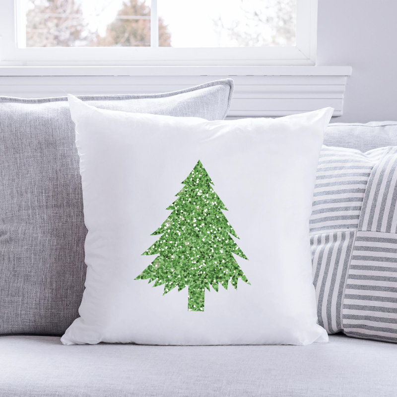 Christmas4_3 Polyester/Polyester Blend Reversible Throw Pillow, 14" x 14"