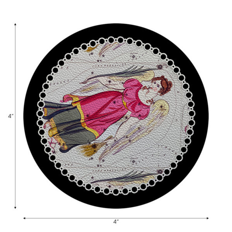 Sous-verres ronds Zodiac, Noir