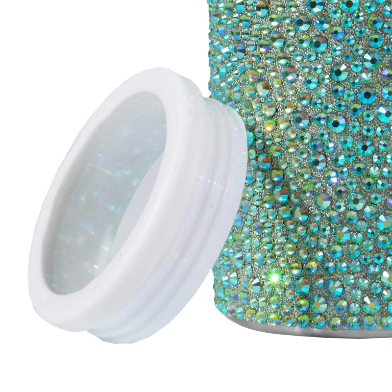 Isolation de boîte en acier inoxydable Strass, Lime iridescente