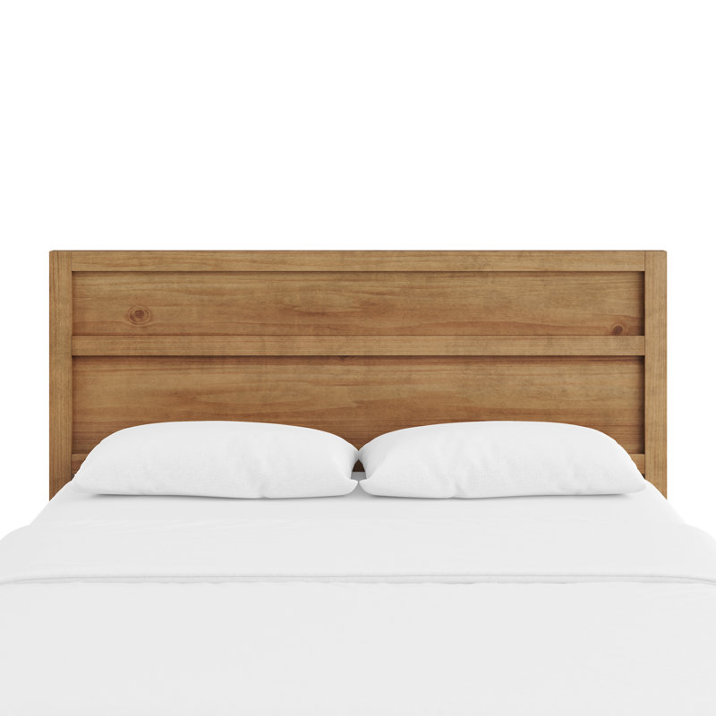Maddox Modern Wood Panel Headboard, Queen, Natural