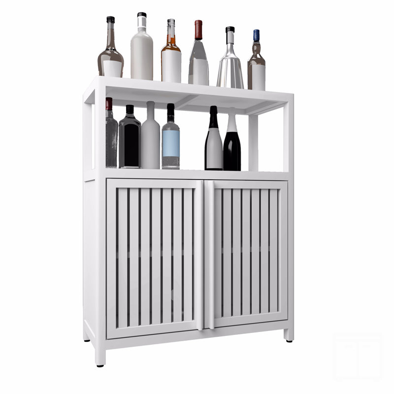Meuble de rangement grande capacité en bambou