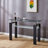 Black MDF Console Table,Entryway table,Hoyer table with Tabletempered glass table top-2012806923