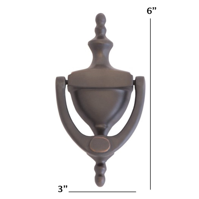 Traditional Brass Door Knocker, Venetian Bronze