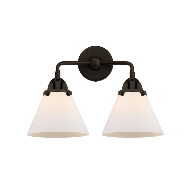 Shauna 2 - Light Vanity Light, Matte White, LED, Oil Rubbed Bronze