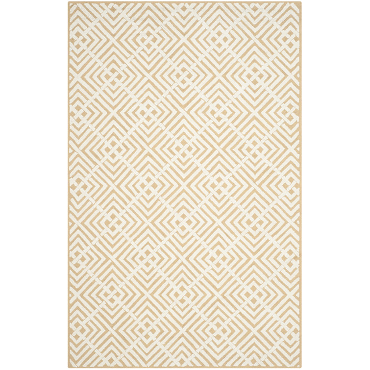 Fareham Hand Hooked Cotton Pile Geometric Rug