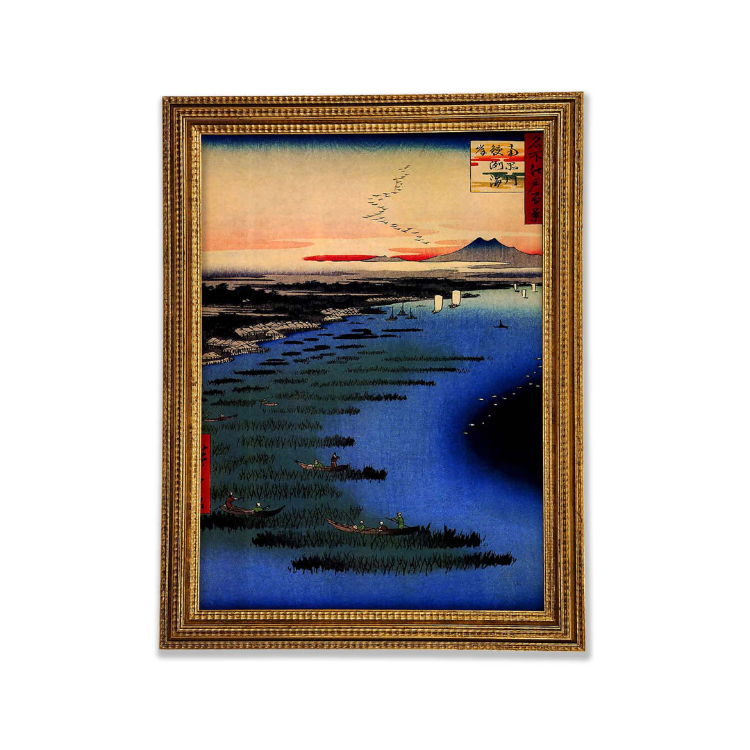 Hiroshige Samezu Coast Gerahmter Druck Wandkunst