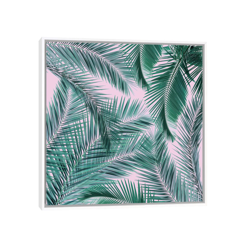 Musk Palms I by Vin Zzep - Print on Canvas, White Framed, 45.72 cm H x 45.72 cm W