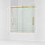 Levity Plus Less Sliding Bath Door, 61-9/16 In. H X 56-5/8 - 59-5/8 In. W, With 3/8 In.-Thick Crystal Clear Glass-74555805