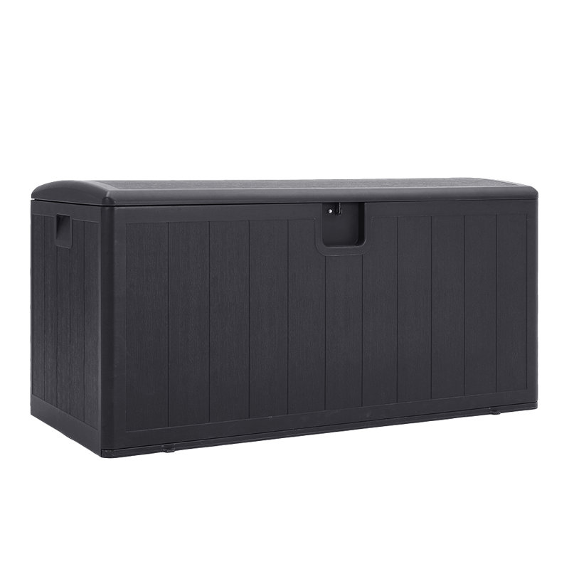 Garden Sanctuary 127cm W 477L Plastic Lockable Deck Box, Black