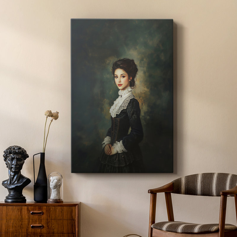 WOMEN Series CCXXVII - Toile tendue avec châssis Premium - Prêt à être accroché
