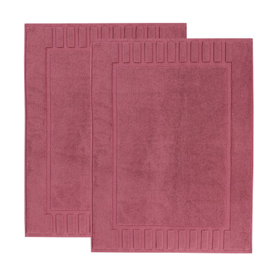 Pardue Cotton Geometric-Striped Reversible 2 Piece Bath Mat Set