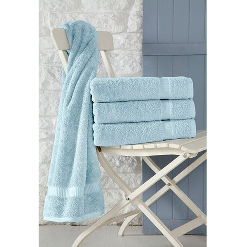 Ensemble de 4 serviettes de bain en coton turc Cambridge , Marine