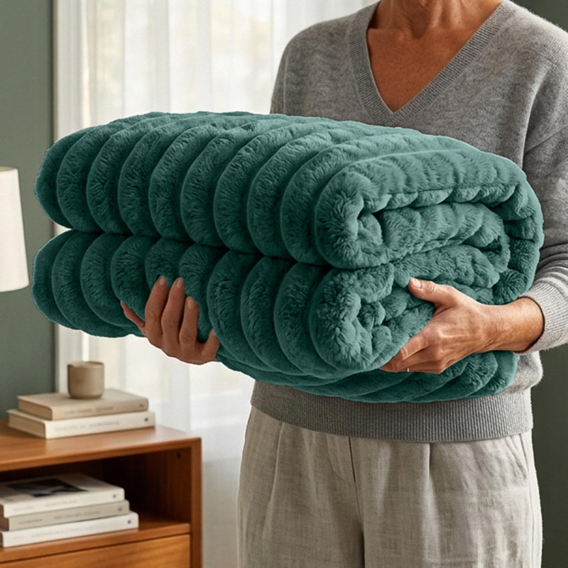 Throw Blanket, Forrest Green