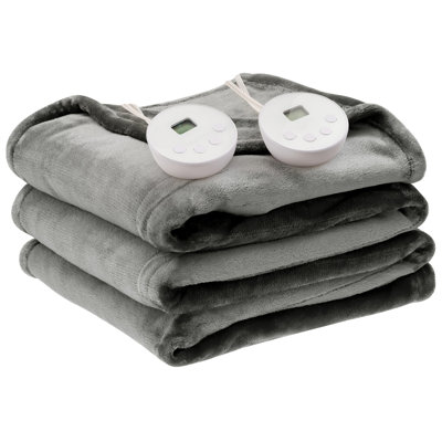 Couverture chauffante en fausse fourrure 
