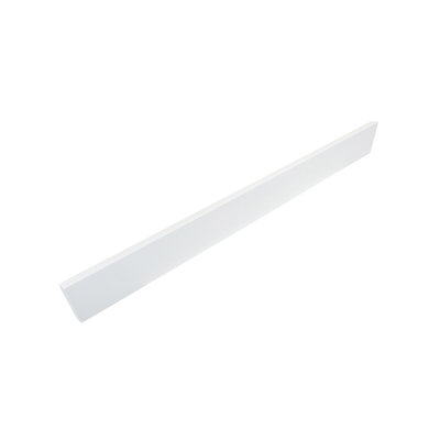 43 in. White Quartz Backsplash