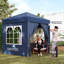 Outsunny 2 x 2 m Garden Pop Up Gazebo with Sidewalls Water Resistant-1593989488