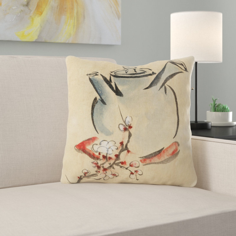 Outdoor Reversible Throw Pillow, Microsuede, Indoor