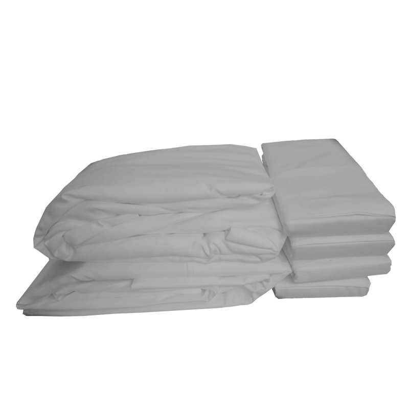 Ensemble de draps 1800 fils Hotel, gris, Ensemble de draps pour grand lit + 1 drap-housse +