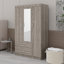 Armoire-penderie 3 portes avec tablettes et miroir-1968637460