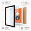 Geometric Panda Modern - Framed Print-863779464-863779465