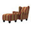 Amandeep Upholstered Wingback Chair with Ottoman-15516733