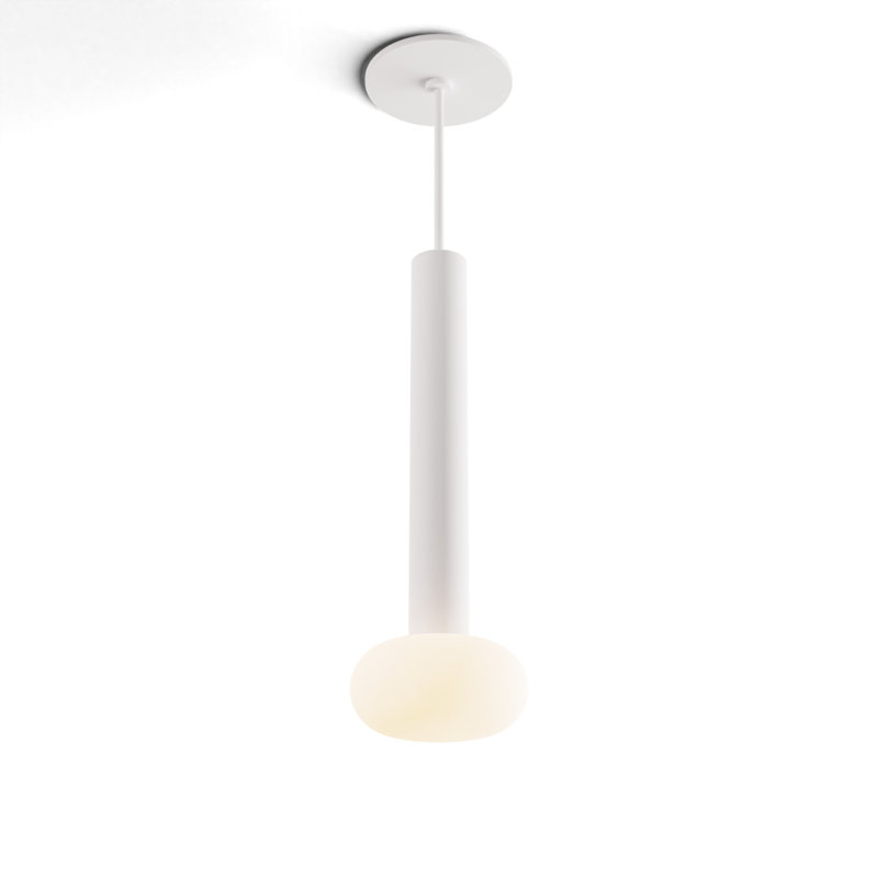 Combi 1 - Light LED Pendant, Matte White, 12" H x 4.5" W