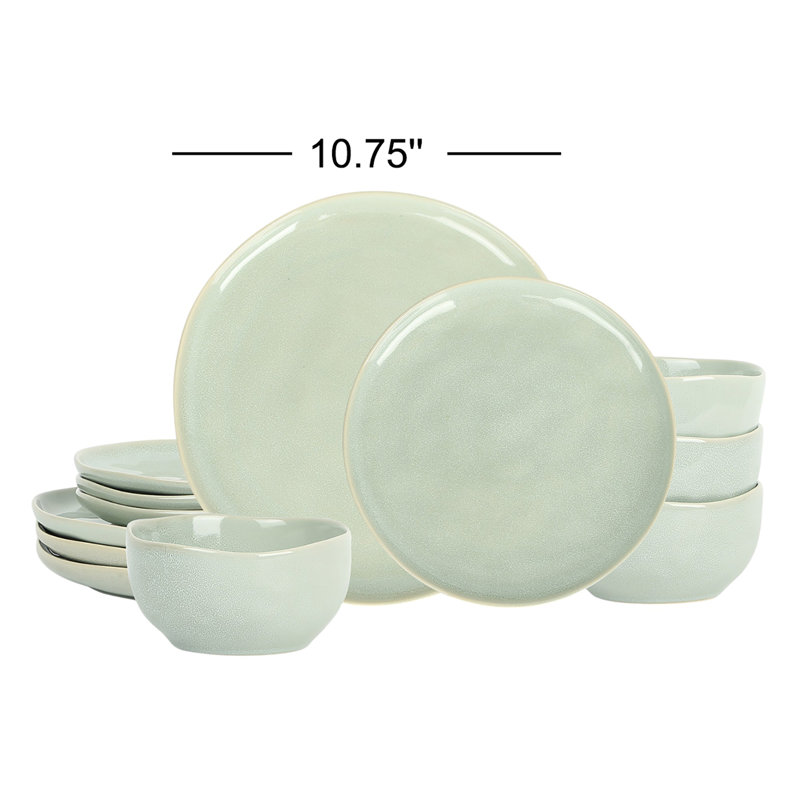 Service de table 12 pièces Stone Lain Mirella, Vert