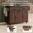 Kitchen Island with Trash Can Storage Cabinet, Drop Leaf, Spice Rack & Drawer-1299326588