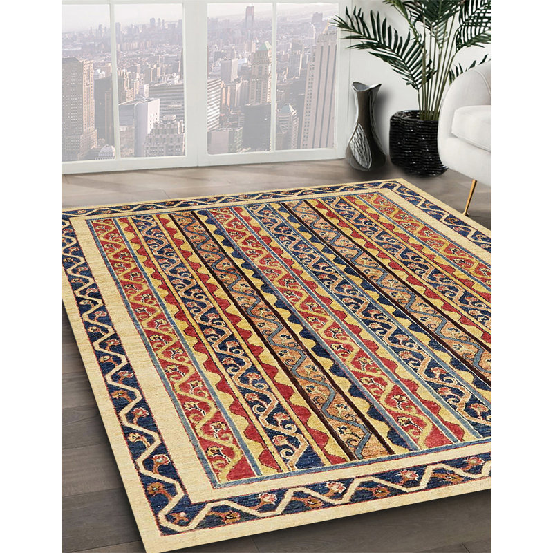 Tapis abstrait moderne 637, Carré 5 pi